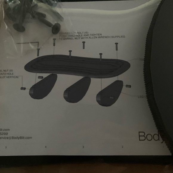 Body Bilt extra large Brand New Foot Stool, computer desk footstool - Picture 5 of 6